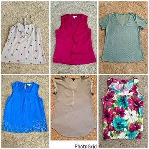 Variety of women’s size small tops